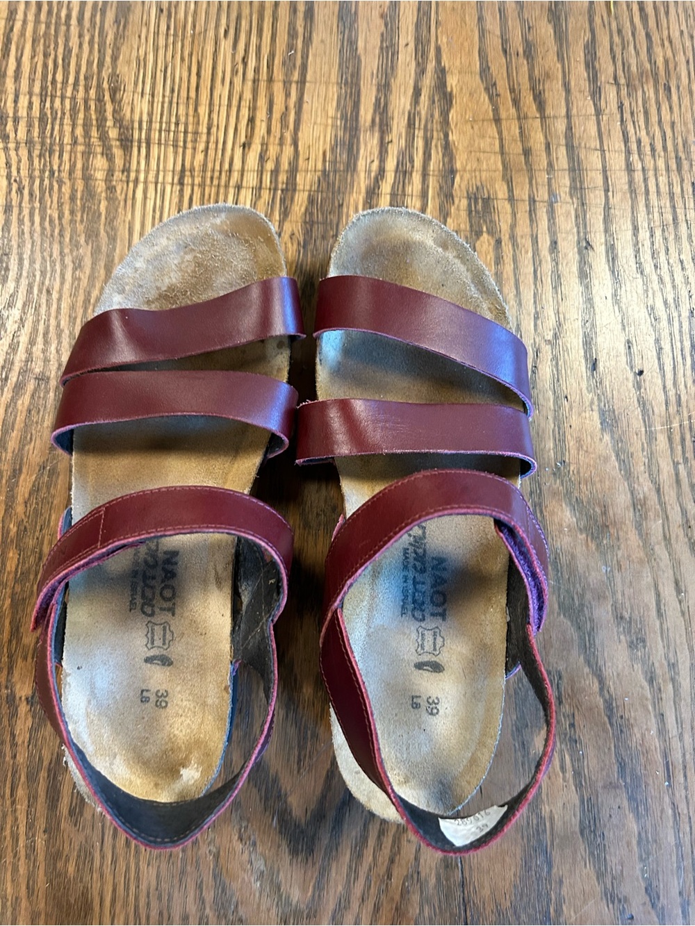 Naot Kayla Rumba/Red Triple-Strap Women's Sandals